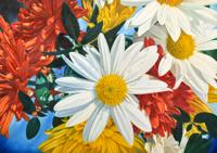 James Ruby Photorealist Floral Painting, 50W - Sold for $2,816 on 05-06-2023 (Lot 97).jpg